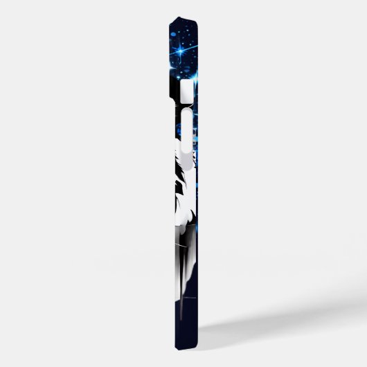 青い輝きを持つホワイトタイガー Case-Mate iPhoneケース (裏面 / 左)