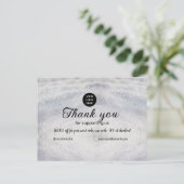 青い輝き ロゴテキスト ありがとう 割引 ポストカード (スタンド正面)