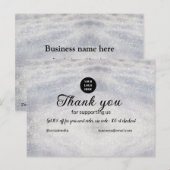 青い輝き ロゴテキスト ありがとう 割引 ポストカード (正面/裏面)