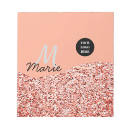 青い輝き ロゴ テキスト ありがとう 割引 ノートパッド