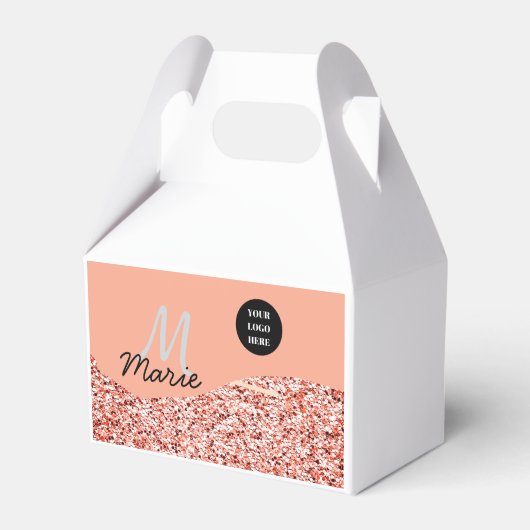 青い輝き ロゴ テキスト ありがとう 割引 フェイバーボックス (正面サイド)