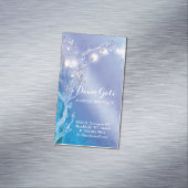 青い輝くグレース磁気ビジネスカード マグネット名刺 (インサイチュ)