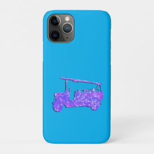 青い輝くヴィンテージ消防車 iPhone 11 PROケース