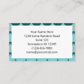 青い輝く人魚のパタはかりで測ーン 名刺 (裏面)