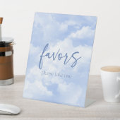 青い輝く雲の党の好意 台座サイン (インサイチュ)