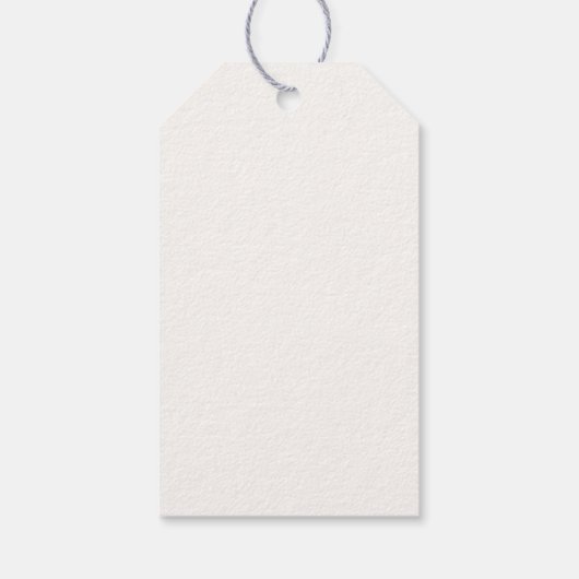 青い輝エレガントく赤ちゃんシャワー ギフトタグ (裏面)