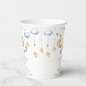 青い輝エレガントく赤ちゃんシャワー 紙コップ (右)