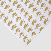 青い輪をつけたタコの漫画イラストレーション 薄葉紙 (詳細)