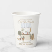 青い農場のマーケットフレッシュ ブライダルシャワー 紙コップ (裏面)