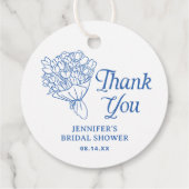 青い農場の市場 ブライダルシャワーのお礼 フェイバータグ (裏面)