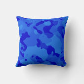 青い迷彩柄;カモフラージホッケー クッション (裏面)