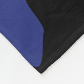 青い迷彩柄、大きなフリースブランケット フリースブランケット (角)