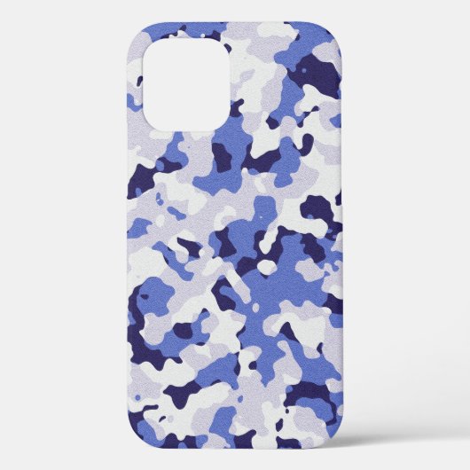 青い迷彩模様ケースメイトiPhoneケース Case-Mate iPhoneケース (裏面)