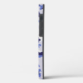 青い迷彩模様ケースメイトiPhoneケース Case-Mate iPhoneケース (裏面 / 左)
