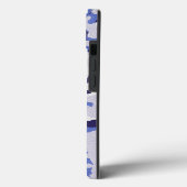 青い迷彩模様ケースメイトiPhoneケース Case-Mate iPhoneケース (裏面 / 左)