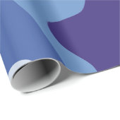 青い迷彩模様 ラッピングペーパー (ロールコーナー)