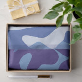 青い迷彩模様 薄葉紙 (ギフト)