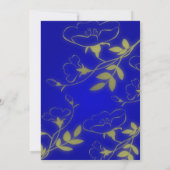 青い逃避行 ふたりの結婚式招待状 招待状 (裏面)