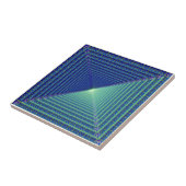 青い逆のピラミッドのタイル タイル (側面)