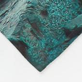 青い通りの芸術の落書きのフリースブランケット フリースブランケット (角)