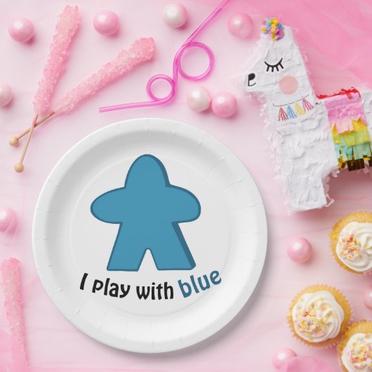 青い遊ミエレープルの男の子のジェンダーのパーティーを表示 ペーパープレート (パーティー)
