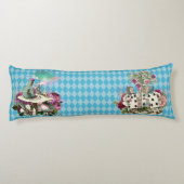 青い道化師の不思議の国のキャラクターのアリス ボディピロー (裏面)