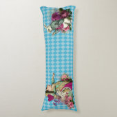 青い道化師の不思議の国のキャラクターのアリス ボディピロー (正面縦)