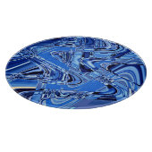 青い道路の波 カッティングボード (角)