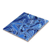 青い道路の波 タイル (側面)