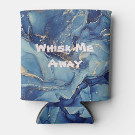 青い遠くに大理石をモノグラムの | 缶クーラー