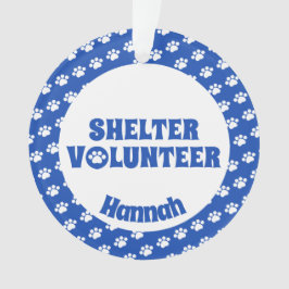 青い避難所のボランティア オーナメント