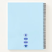 青い邪悪な目のエネルギー瞑想ハムサ神秘 ノートブック (裏面)