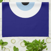 青い邪悪な目の幸運と保護のシンボル キッチンタオル (折り畳み)