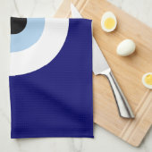 青い邪悪な目の幸運と保護のシンボル キッチンタオル (四つ折り)