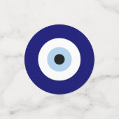 青い邪悪な目の幸運と保護のシンボル コンフェッティ (スモール正面)