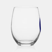 青い邪悪な目の幸運と保護のシンボル ステムなしワイングラス (右)