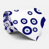 青い邪悪な目の幸運と保護のシンボル ネクタイ (ロール)