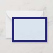 青い邪悪な目の幸運と保護のシンボル ノートカード (裏面)