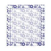 青い邪悪な目の幸運と保護のシンボル ノートパッド (正面)