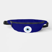 青い邪悪な目の幸運と保護のシンボル ファニーパック (正面)
