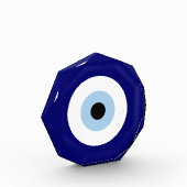 青い邪悪な目の幸運と保護のシンボル フォトブロック (左)