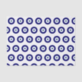 青い邪悪な目の幸運と保護のシンボル 薄葉紙 (正面)