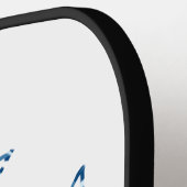 青い部族の三角形のジオメトモダンリ ピックルボールラケット (左詳細)