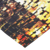 青い都市建物モザイクスタイルとレリーフ、 浮き彫り テーブルクロス (アングル)