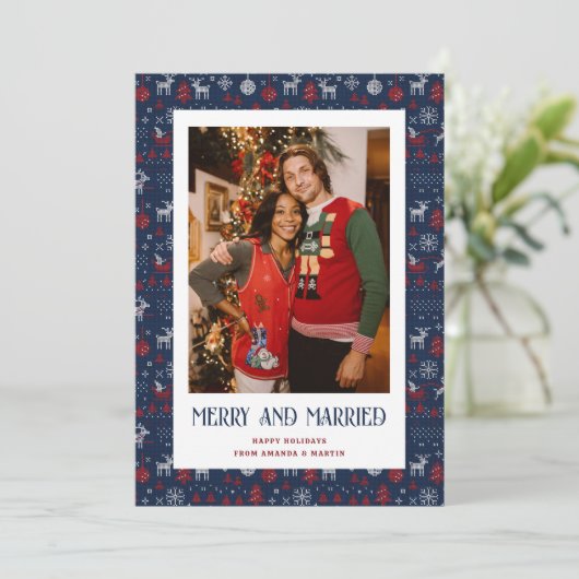 青い醜いセーター結婚したと写メリー真 シーズンカード (スタンド正面)