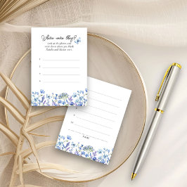 青い野ばらの花のフローラの答え エンクロージャーカード