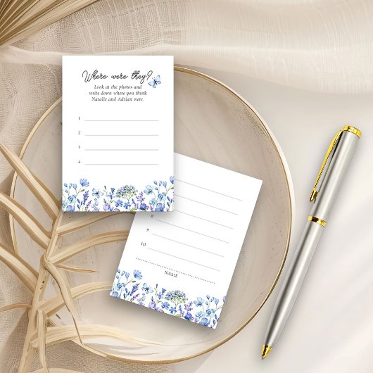 青い野ばらの花のフローラの答え エンクロージャーカード