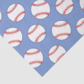 青い野球のスポーツ柄のティッシュペーパー 薄葉紙 (詳細)