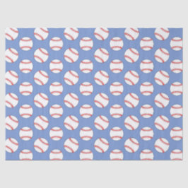 青い野球のスポーツ柄のティッシュペーパー 薄葉紙