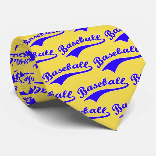 青い野球台本 ネクタイ (ロール)